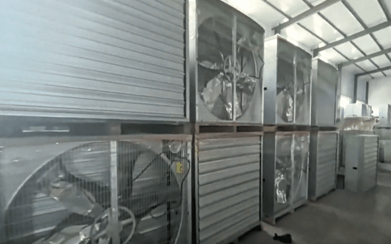 1380 Gegalvaniseerde plaatveer Negatieve drukventilator